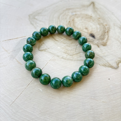 African Jade Bracelet – Natural Green Gemstone for Prosperity, Protection & Balance | Healing Crystal Jewelry Gift for Her or Him