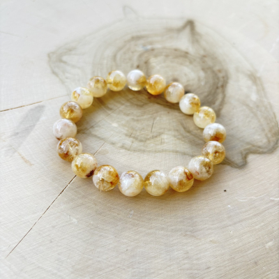 Citrine Bracelet – Natural Crystal for Abundance, Confidence & Joy | Handmade Yellow Gemstone Jewelry | Solar Plexus Chakra Gift